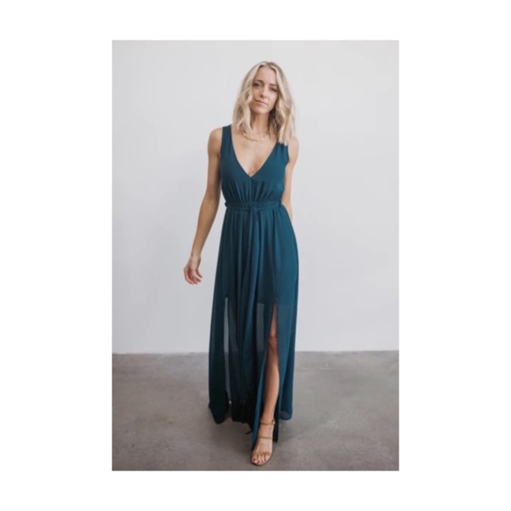 Baltic Born Hera Peacock Maxi Dress NWT medium